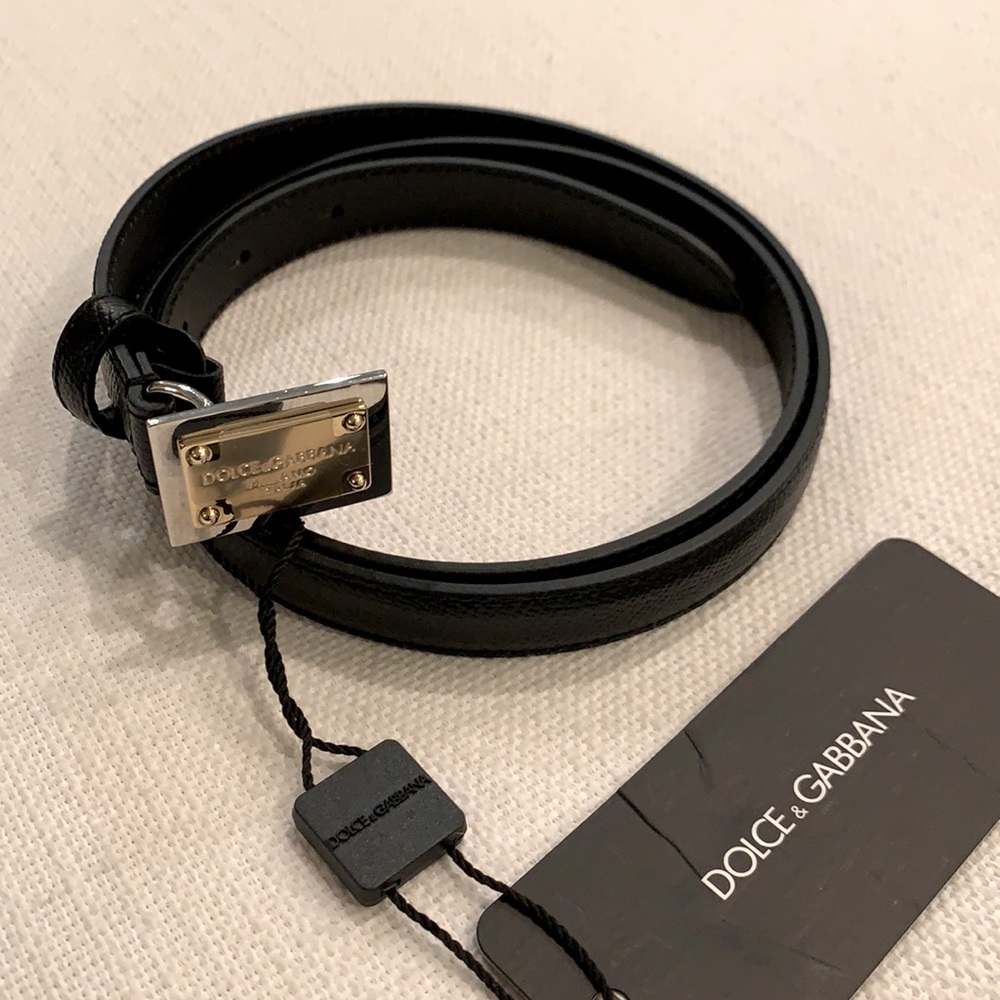 Dolce & Gabbana Two Toned Plaque Belt